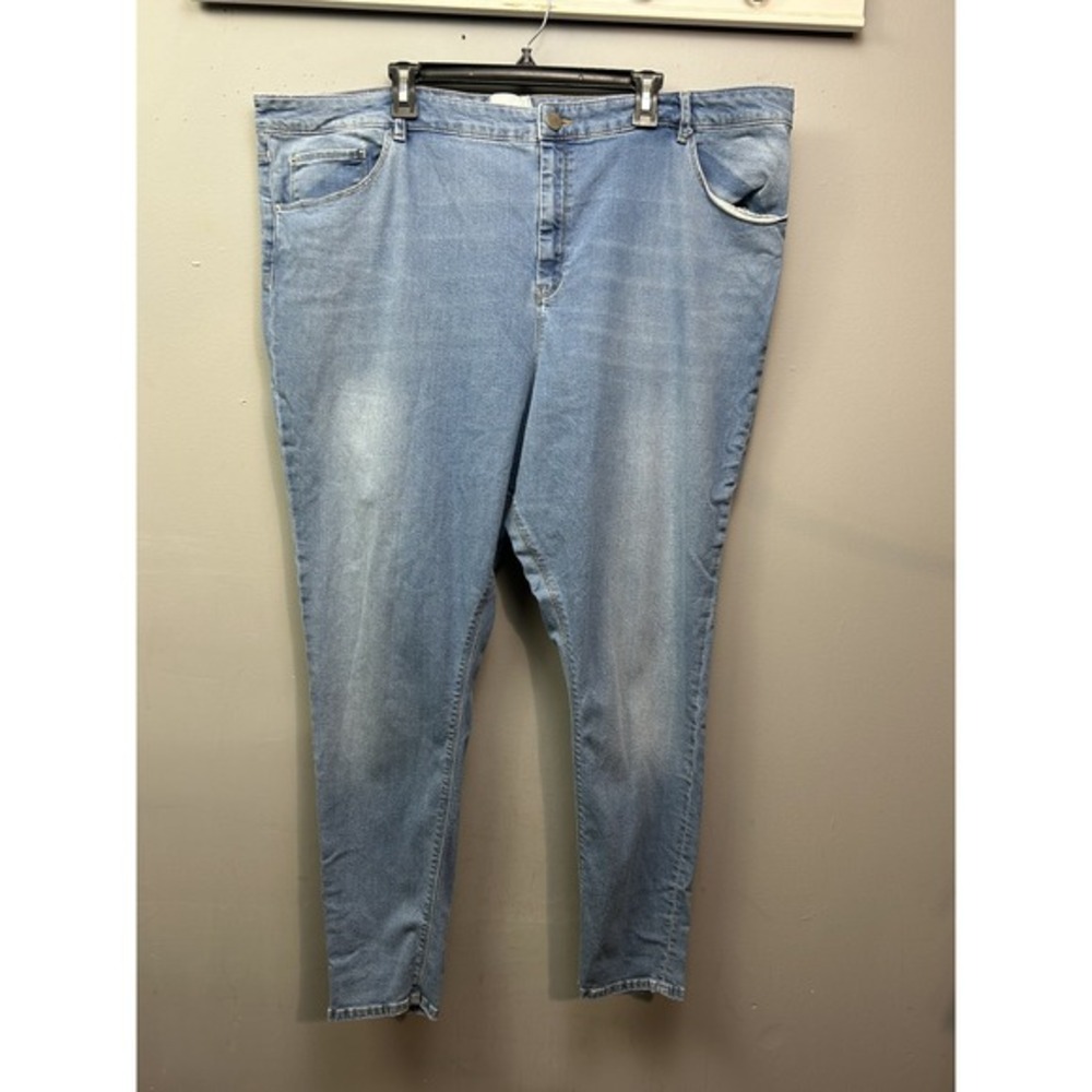 ASOS Curve Jeans Womens 22 Light Blue High Rise Skinny Stretch Denim Plus Size